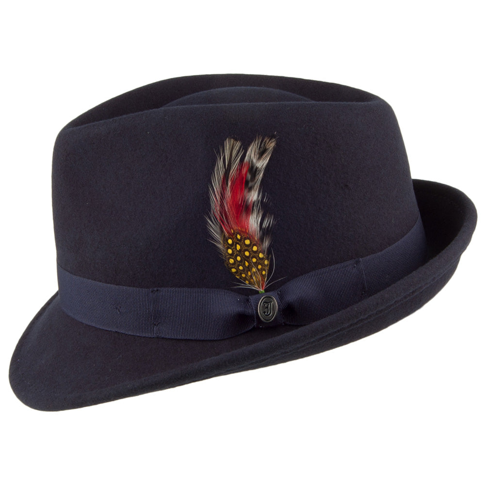 Sombrero Trilby Detroit de Jaxon & James - Azul Marino