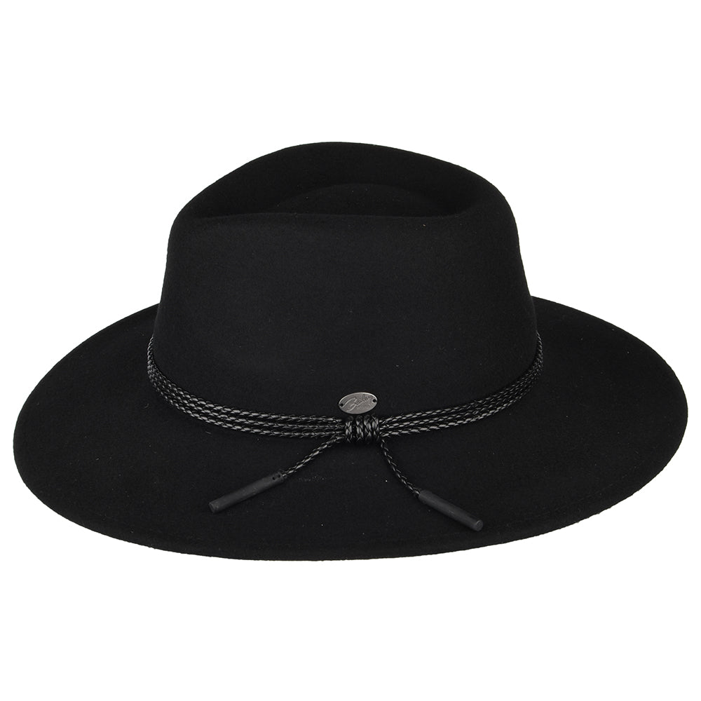 Sombrero Outback Piston de fieltro de lana de Bailey - Negro