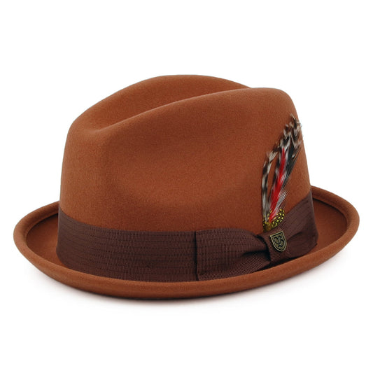 Sombrero Trilby Gain de Brixton - Rojo Óxido