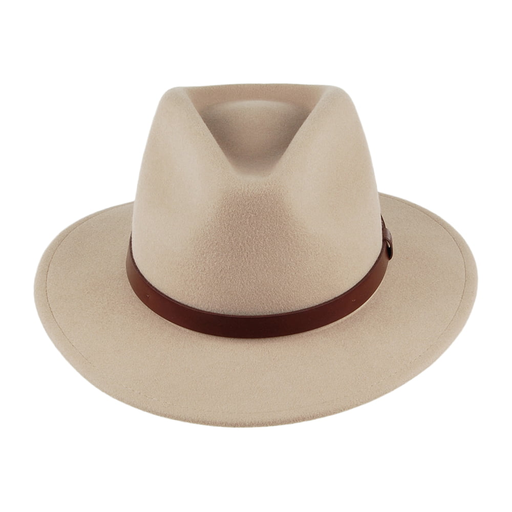 Sombrero Fedora Messer de Brixton - Kaki Claro