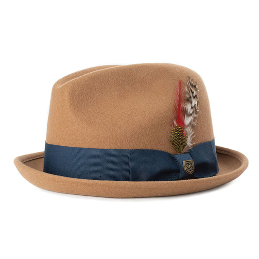 Sombrero Trilby Gain de Brixton - Beige Arena Claro