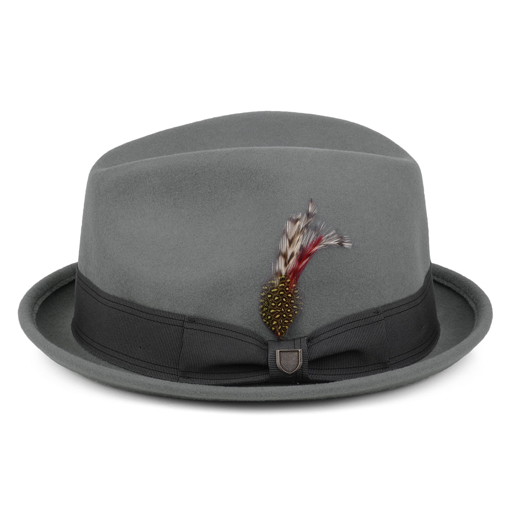 Sombrero Trilby Gain de fieltro de lana de Brixton - Gris