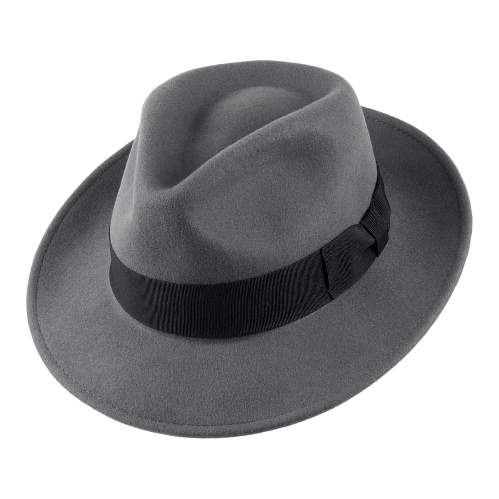 Sombrero Fedora flexible Copa-C de Jaxon & James - Gris