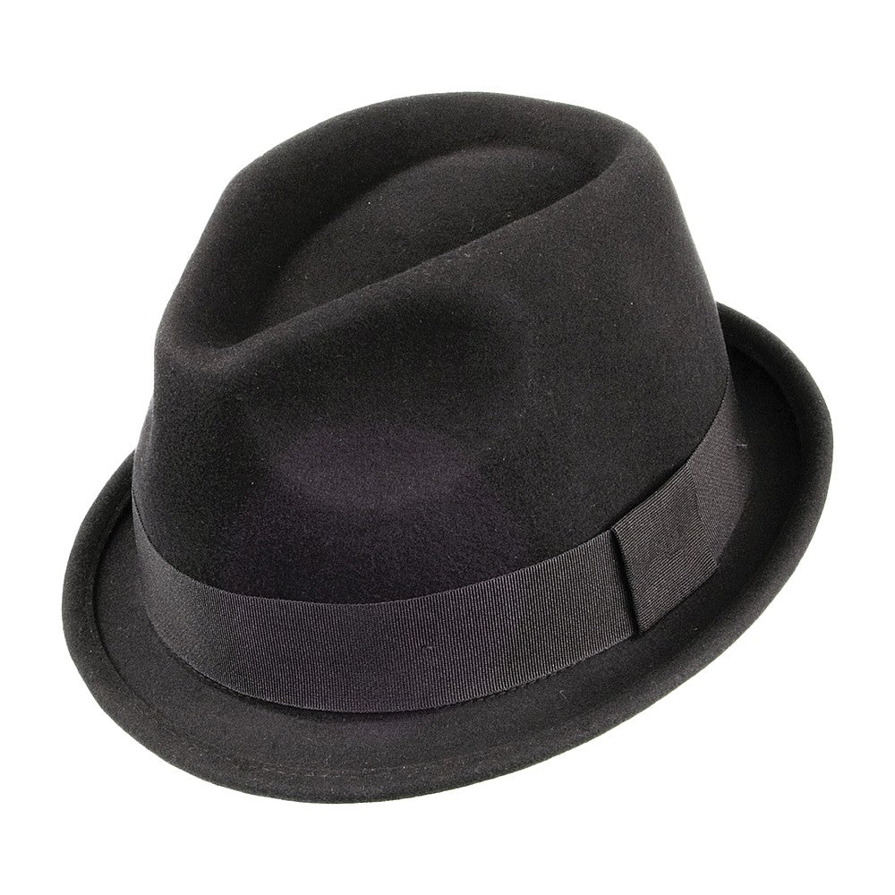 Sombrero Trilby Dekker plegable de Jaxon & James - Negro