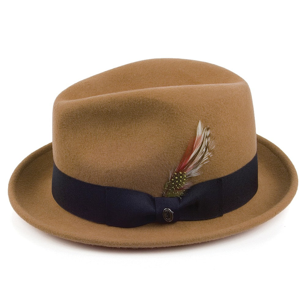 Sombrero Trilby Blues plegable de Jaxon & James - Nuez Pecana