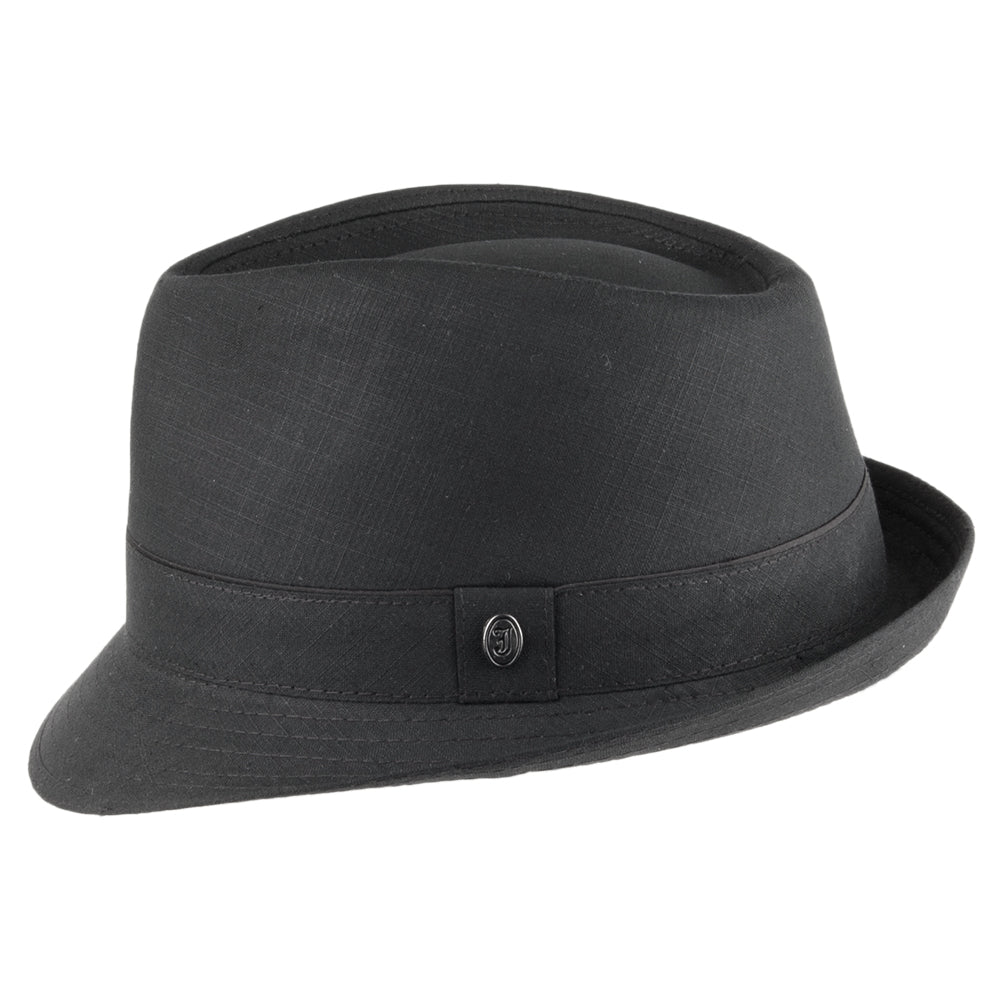 Sombrero Trilby de algodón de Jaxon & James - Negro