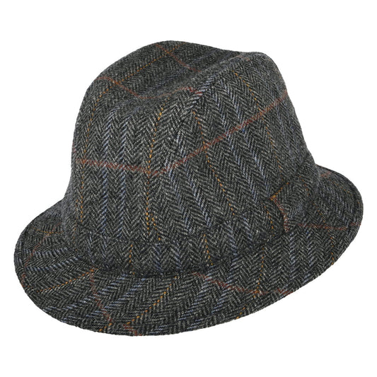 Sombrero Trilby enrollable diseño de espiga de City Sport - Gris Multi