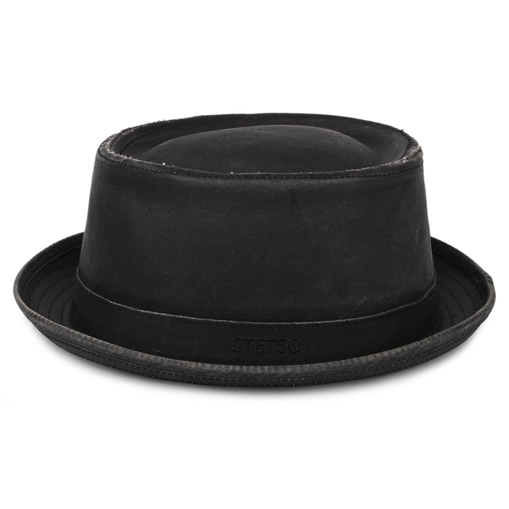 Sombrero Pork Pie Odenton resistente al agua de Stetson - Negro