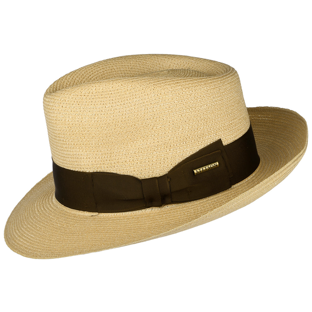 Sombrero Fedora de cáñamo de Stetson - Natural