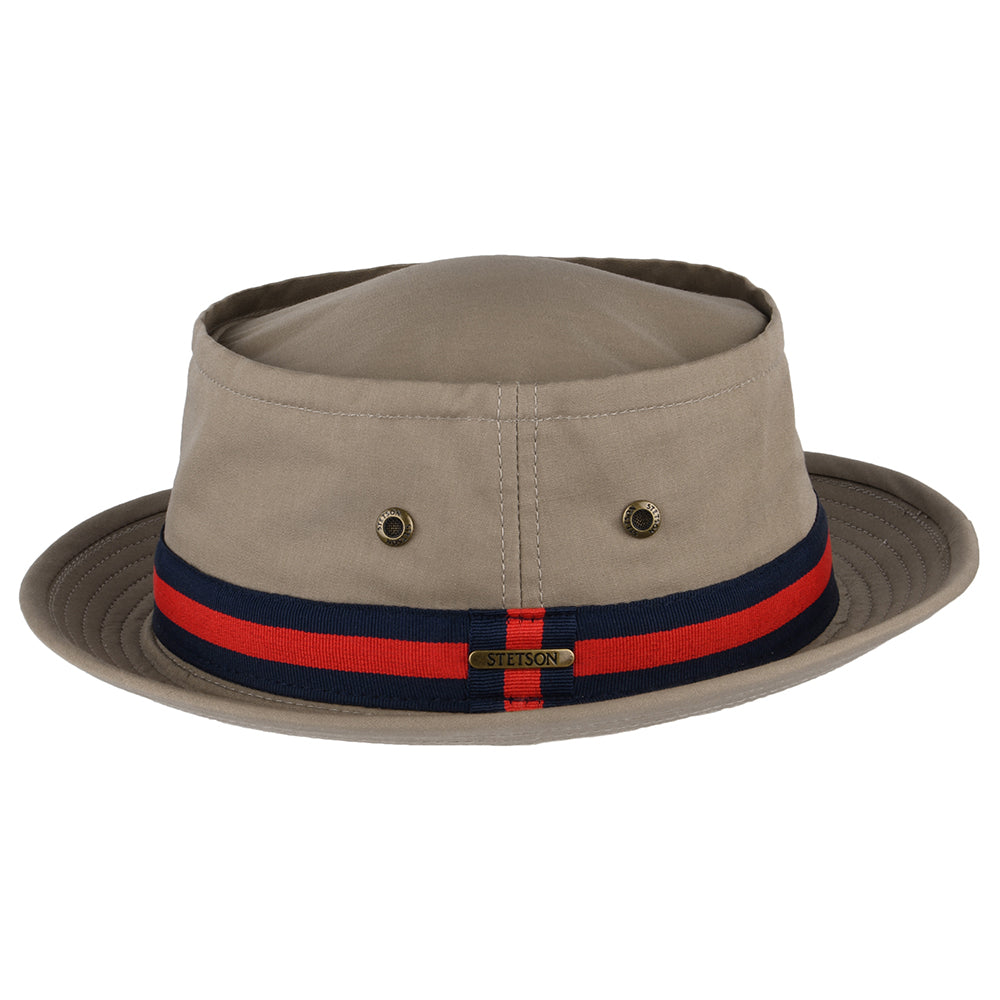 Sombrero Pork Pie Fishermans de pescador de Stetson - Beige