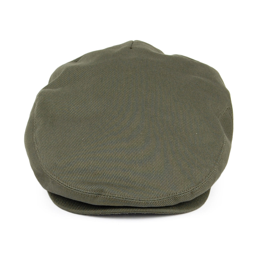 Gorra plana de algodón de Jaxon & James - Verde Oliva