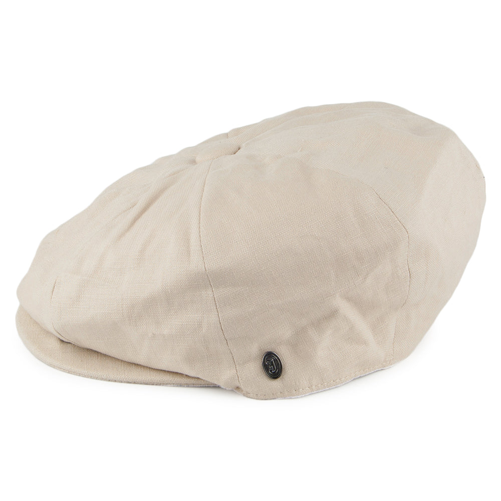 Gorra Newsboy de lino de Jaxon & James - Natural