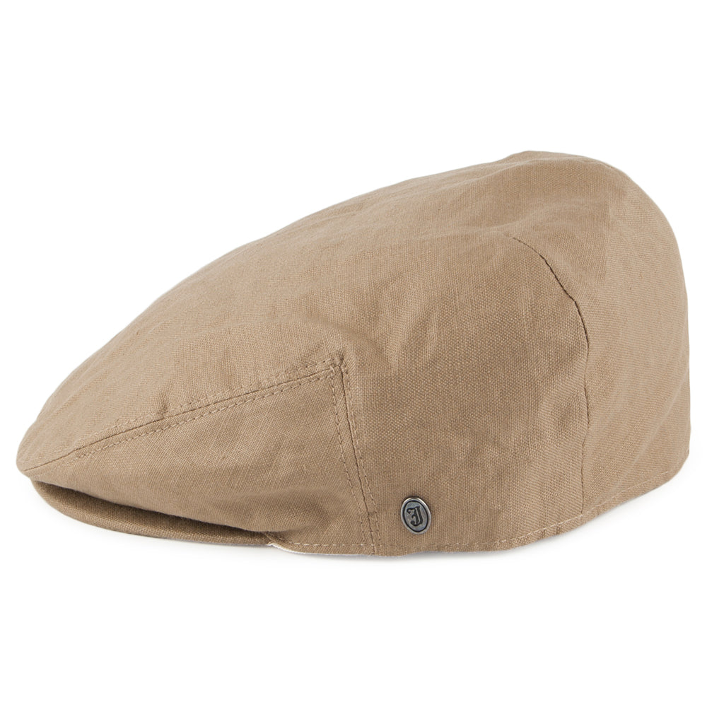 Gorra plana de lino de Jaxon & James - Camel