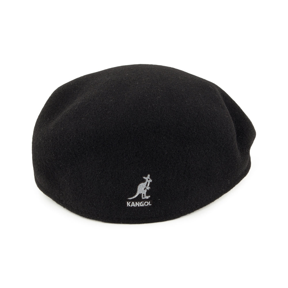 Gorra plana 504 de lana de Kangol - Negro