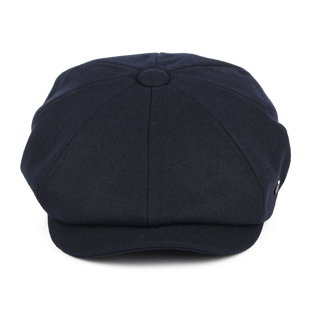 Gorra Newsboy Alfie de Melton de Failsworth - Azul Marino