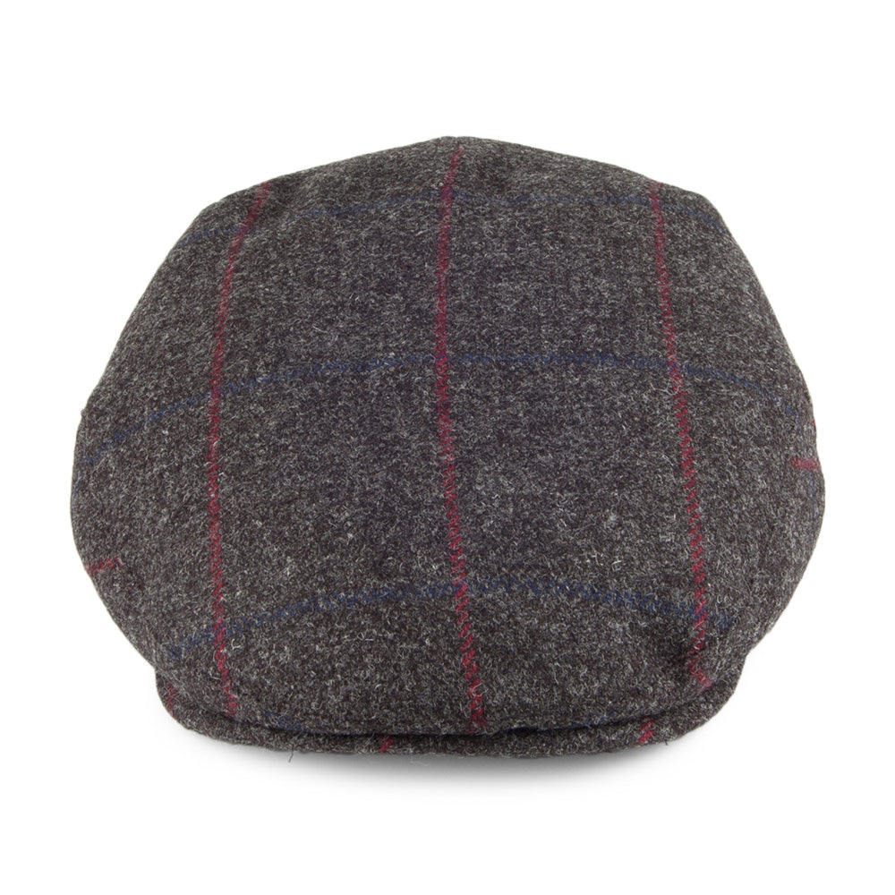 Gorra plana Balmoral de Country Tweed de Christys - Antracita