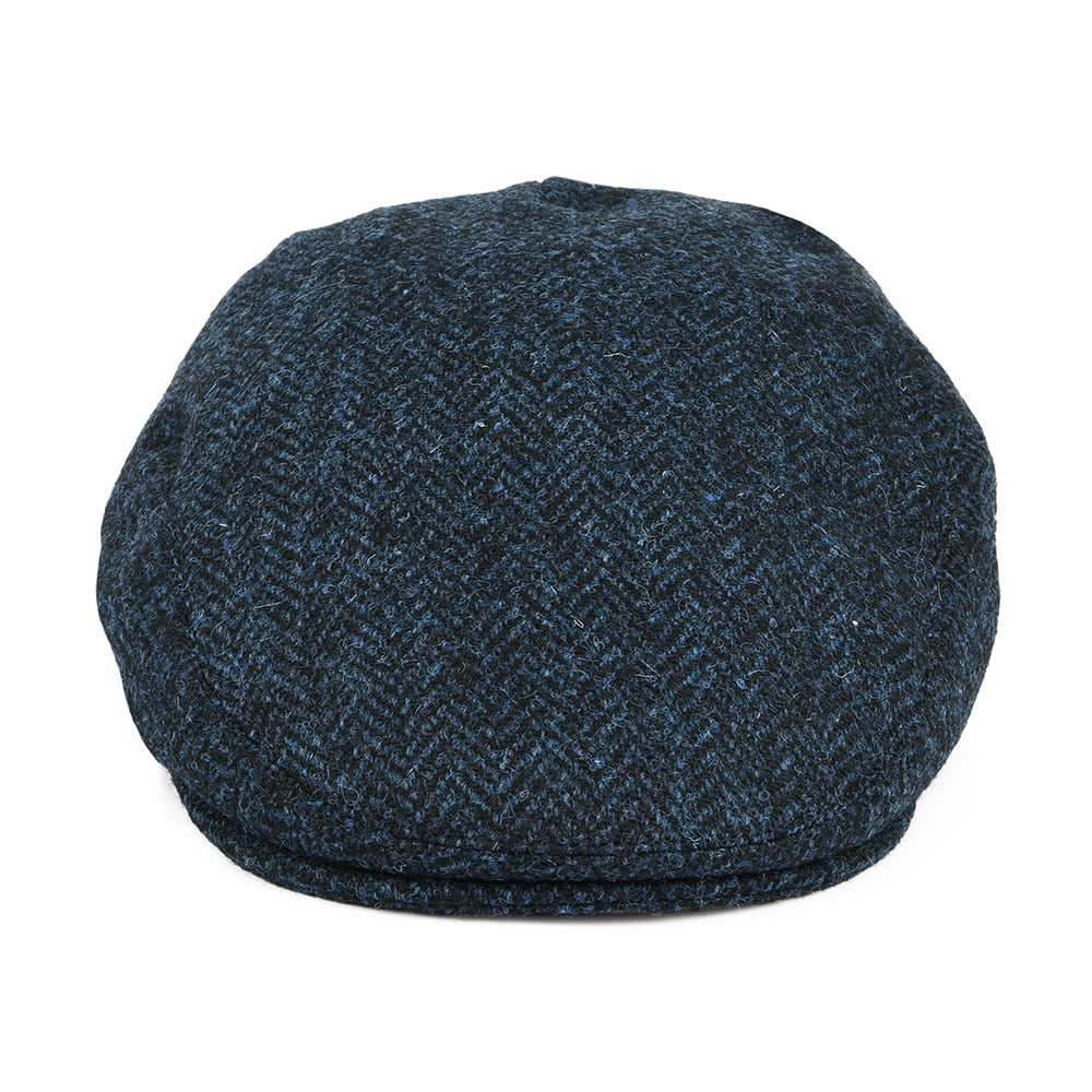 Gorra plana Stornoway de Tweed Harris de Failsworth - Azul