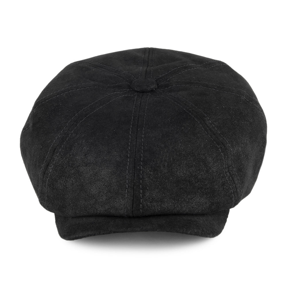 Gorra Newsboy Hatteras de de piel de Stetson - Negro