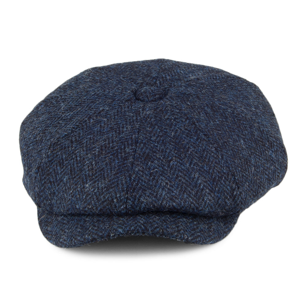 Gorra Newsboy Skye de Tweed Harris de Jaxon & James - Azul-Negro