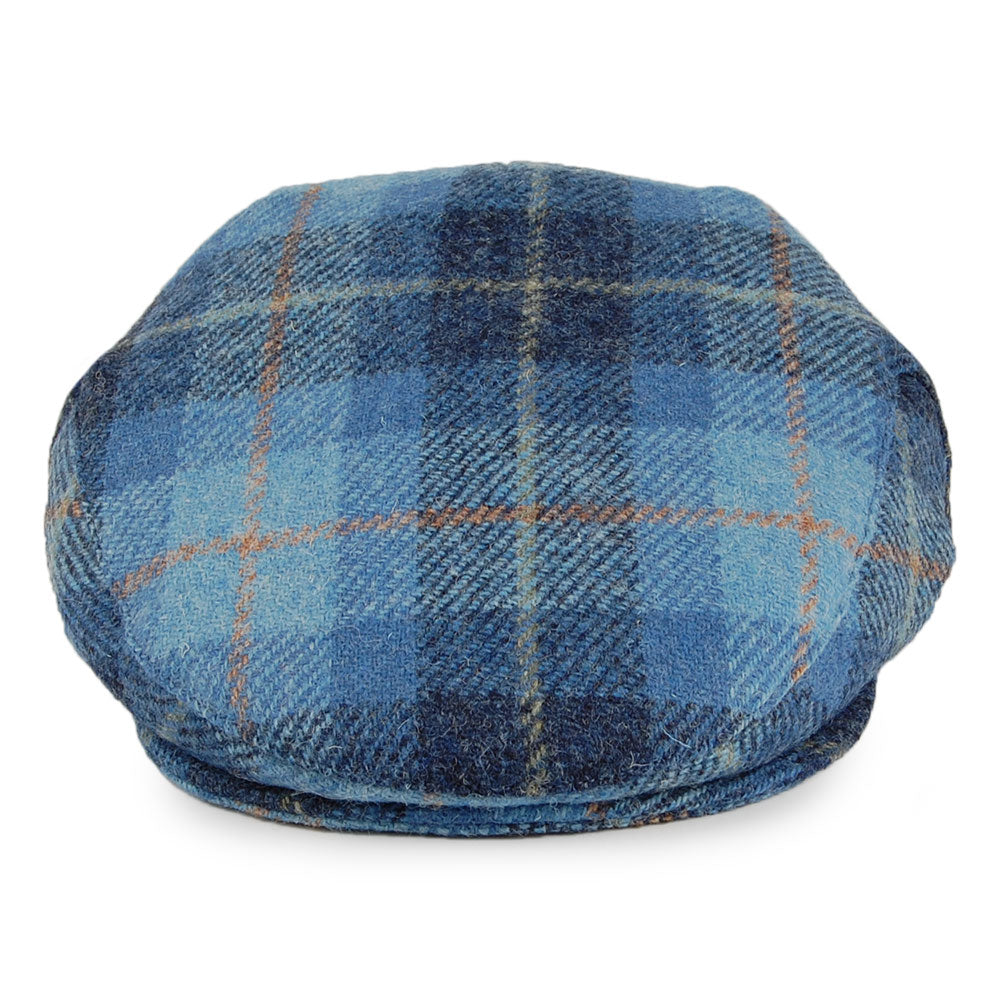 Gorra plana Bay River de Tweed Harris de Jaxon & James - Azul Marino