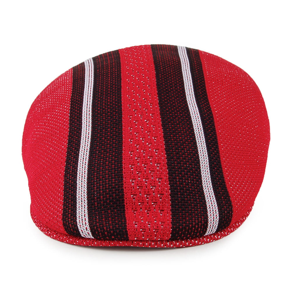 Gorra plana Vented Stripes 504 de Kangol - Escarlata