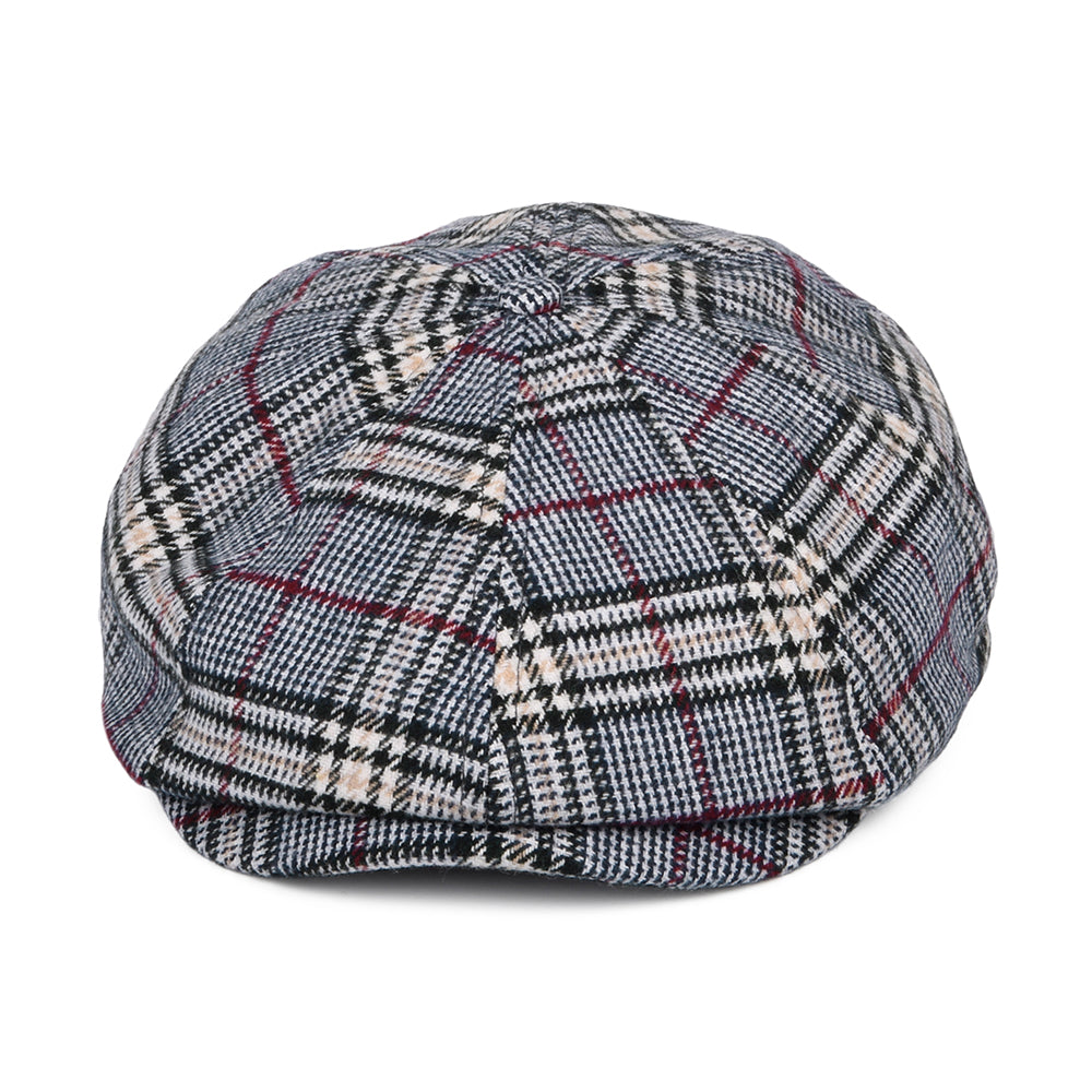 Gorra Newsboy Brood a cuadros de Brixton - Azul-Blanco Roto