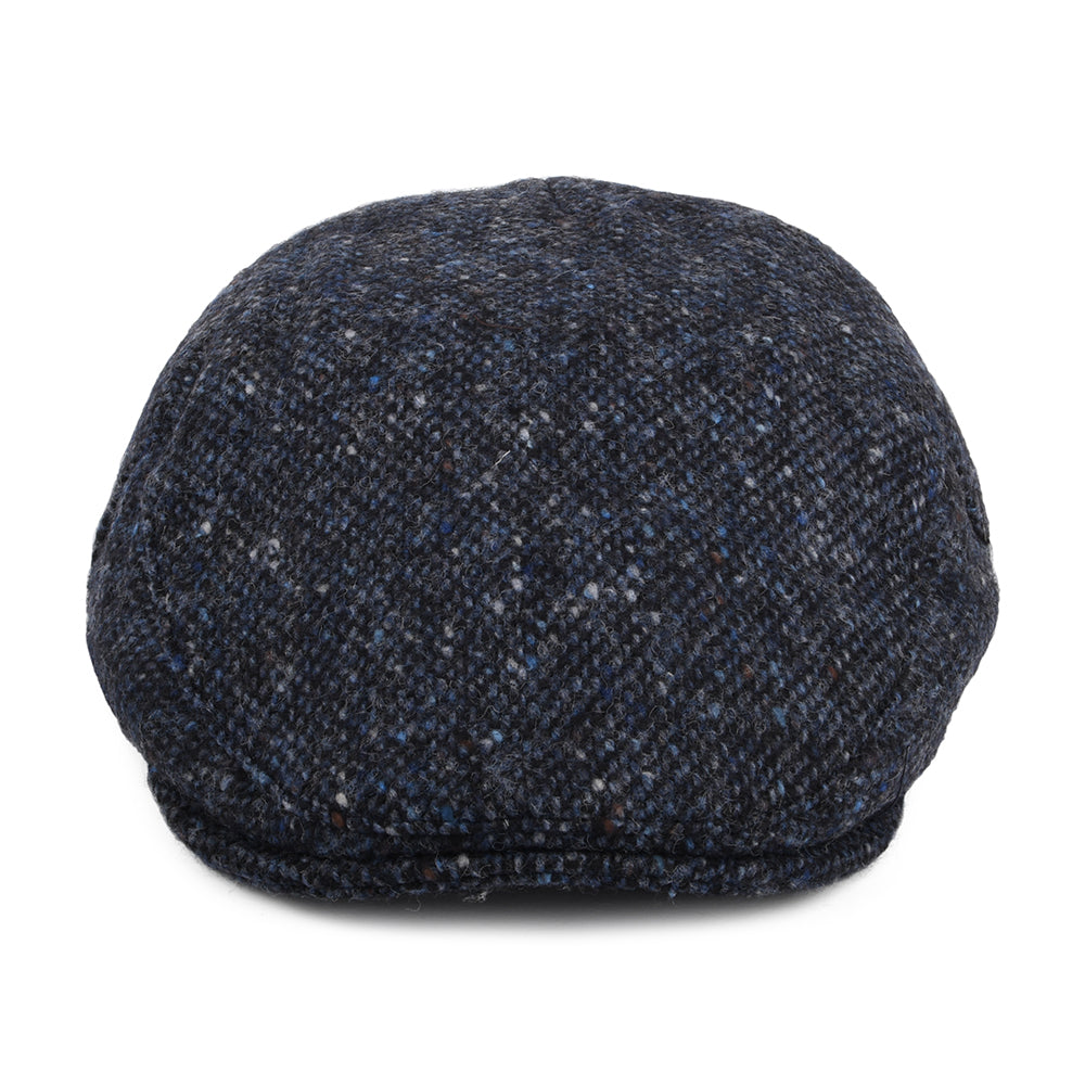 Gorra plana Foyle de Tweed Donegal Mezcla de tonos de Jaxon & James - Azul-Negro