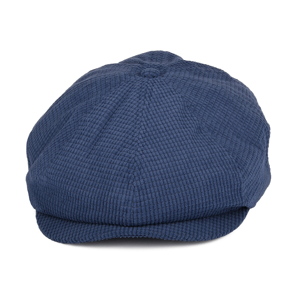 Gorra Newsboy Brood de pana Waffle de Brixton - Azul