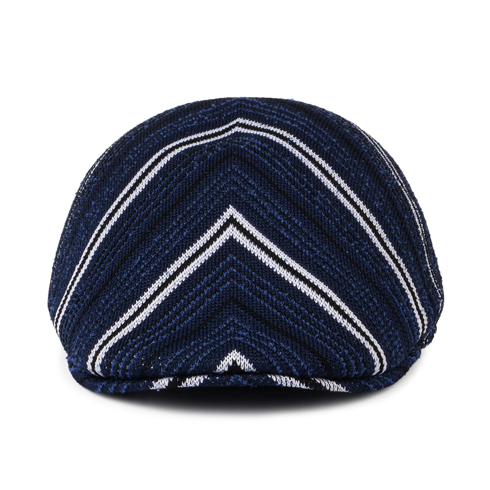 Gorra plana 507 de Tropic Rayas diagonales de Kangol - Azul Marino