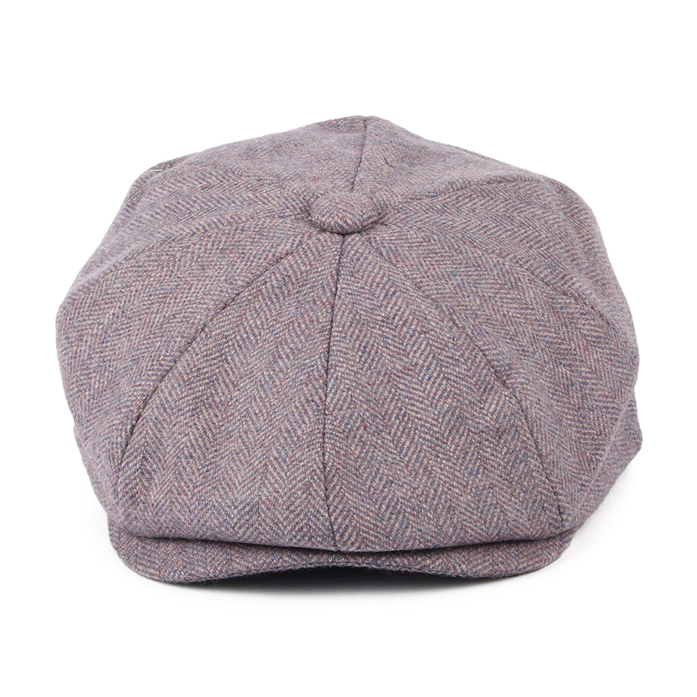 Gorra Newsboy 8 Piece de Lovat Teviot Tweed de Christys - Morado Claro