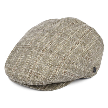 Gorra plana Grantville a cuadros de Jaxon & James - Beige Arena