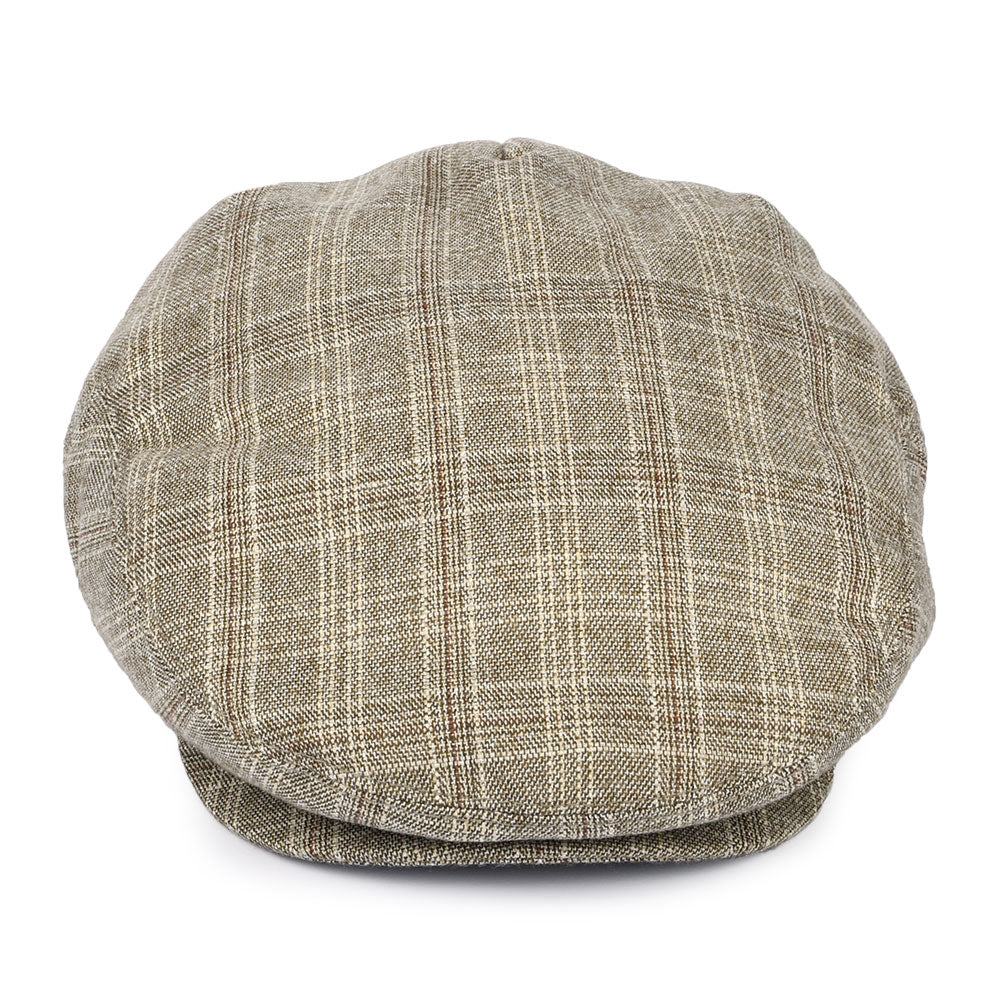 Gorra plana Grantville a cuadros de Jaxon & James - Beige Arena