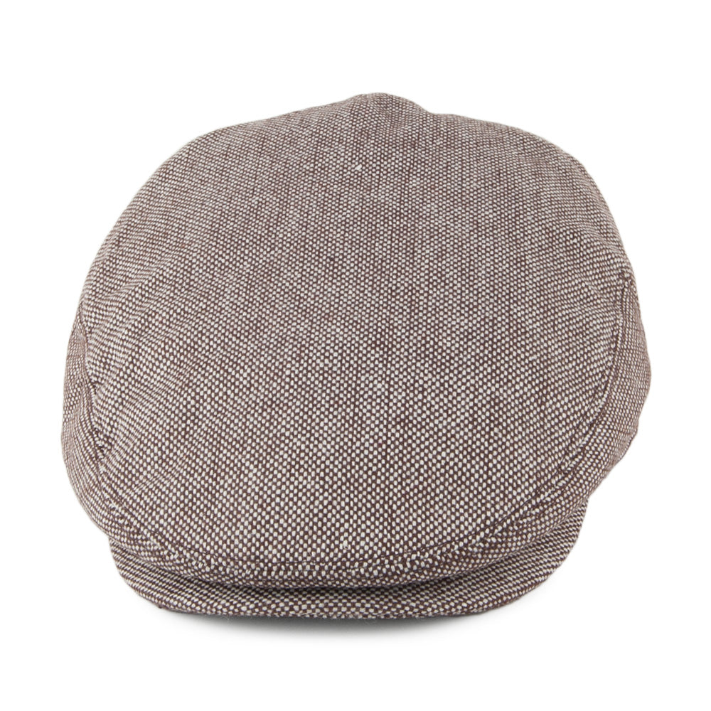 Gorra plana Tweed Marl de Jaxon & James - Marrón