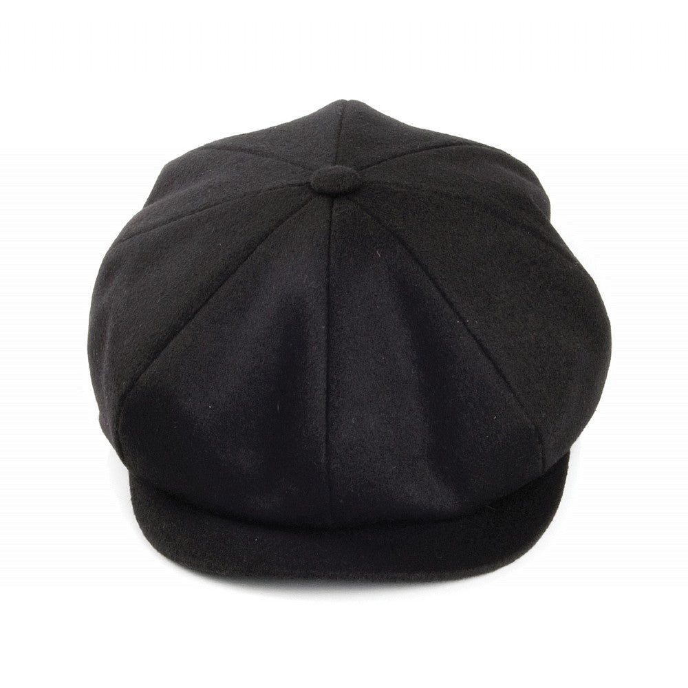 Gorra Newsboy de lana Loden de City Sport - Negro