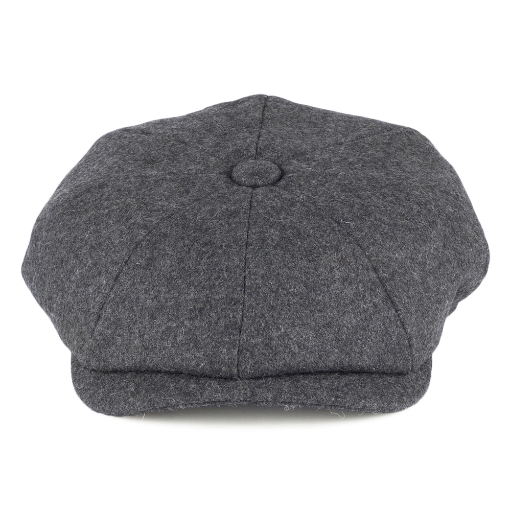 Gorra Newsboy de lana Melton de Christys - Gris