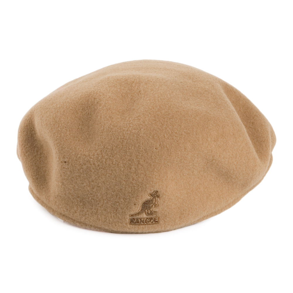 Gorra plana 504 de lana de Kangol - Camel