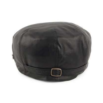 Gorra plana Stockton de piel de Bailey - Negro