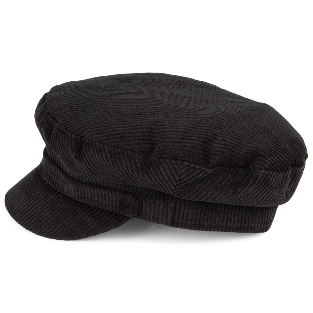 Gorra marinera Mariner de pana de Failsworth - Negro