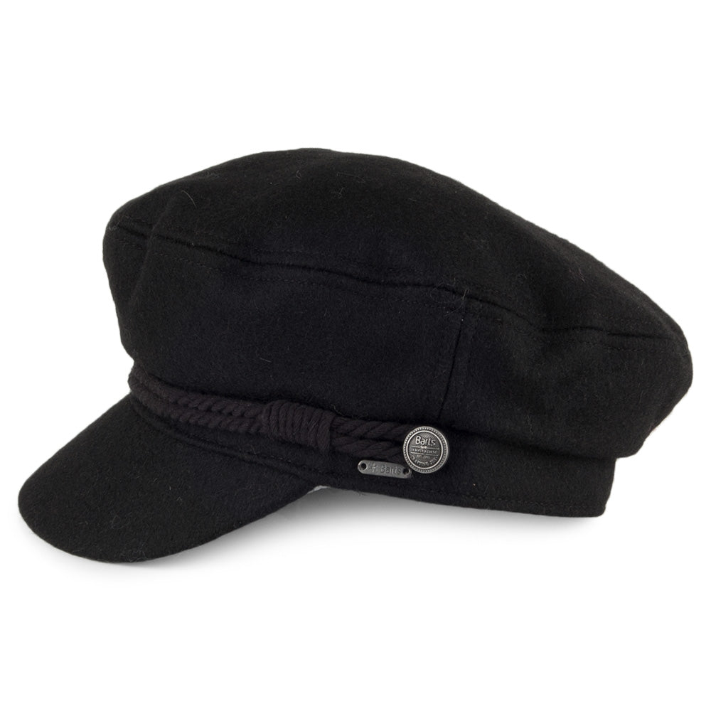 Gorra marinera Skipper de lana de Barts - Negro