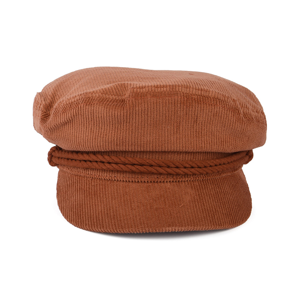 Gorra marinera de pana de Brixton - Terracota