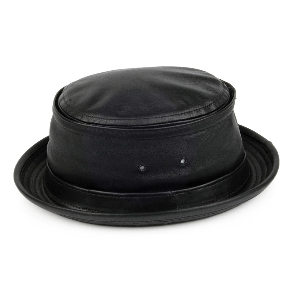 Sombrero de pescador de piel de New York Hat Company - Negro