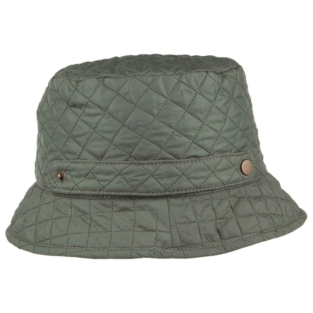 Sombrero de pescador mujeres Packable de acolchado de Scala - Verde Oliva