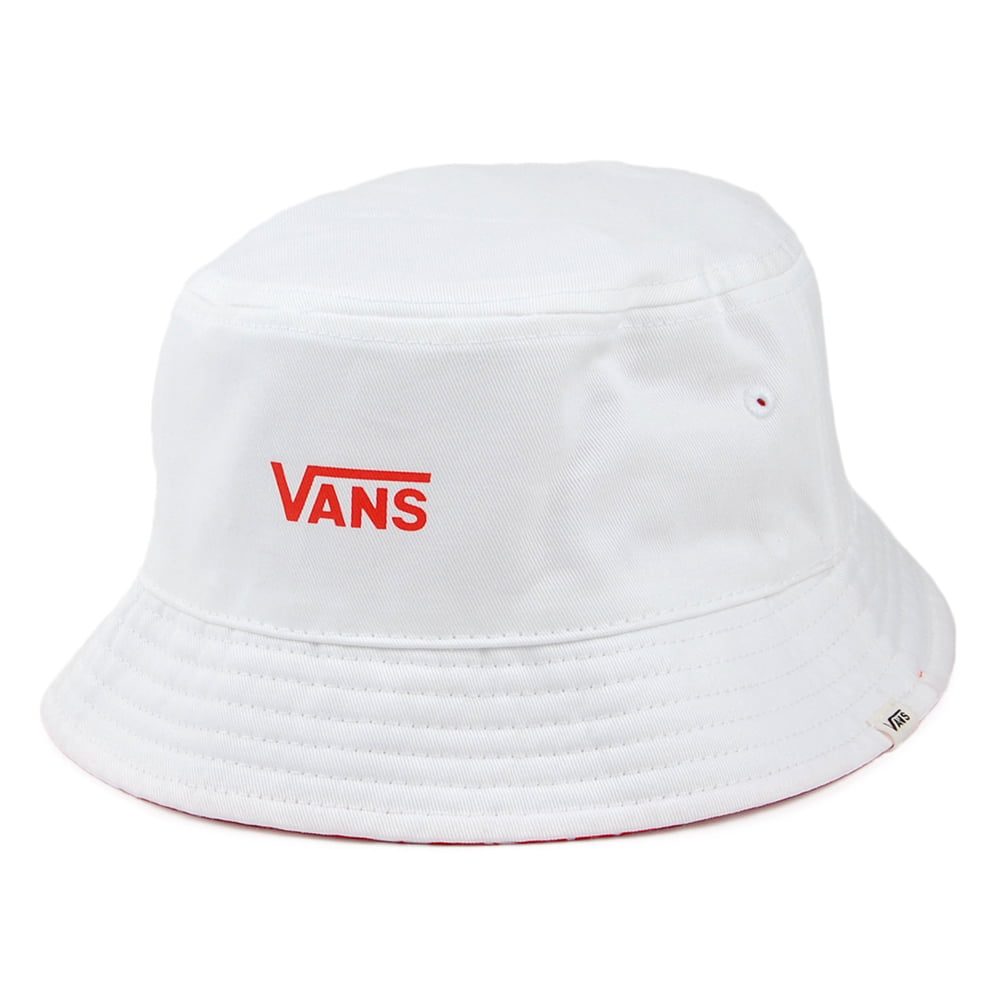 Sombrero de pescador Delux Hankley reversible de Vans - Rojo-Blanco