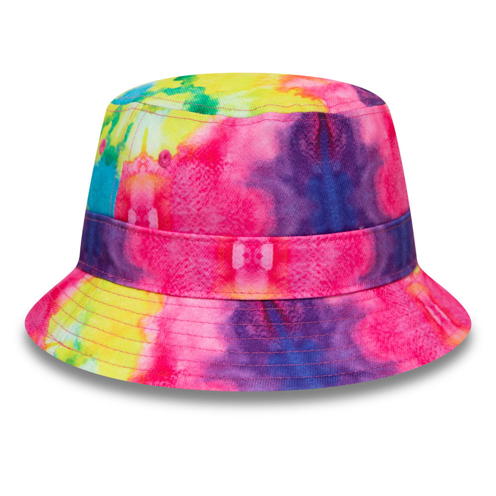 Sombrero de pescador Tie Dye de New Era - Rosa-Morado