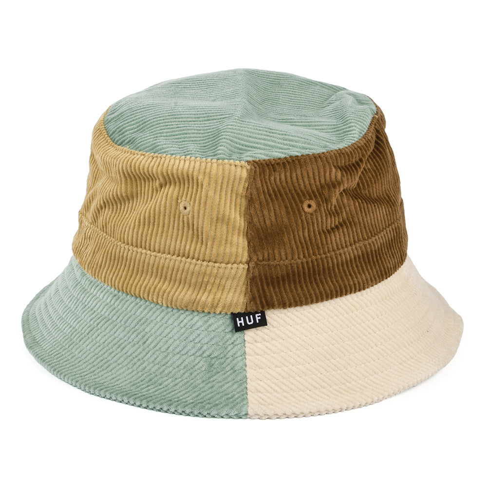 Sombrero de pescador Multi Panel de pana de HUF - Azul Claro