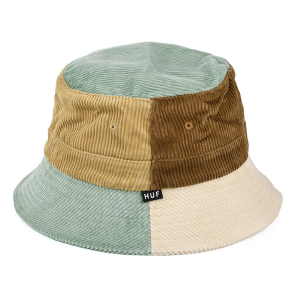 Sombrero de pescador Multi Panel de pana de HUF - Azul Claro