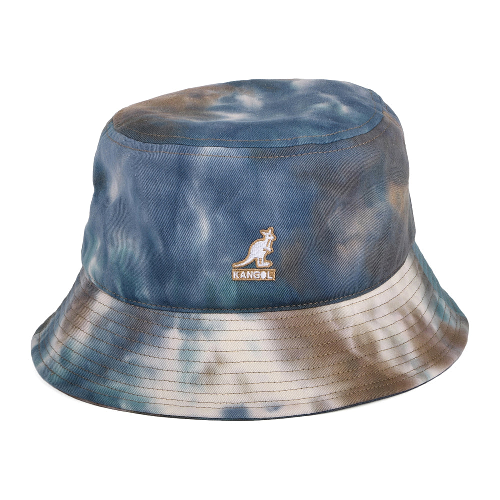 Sombrero de pescador Tie Dye de Kangol - Marrón-Azul-Multi