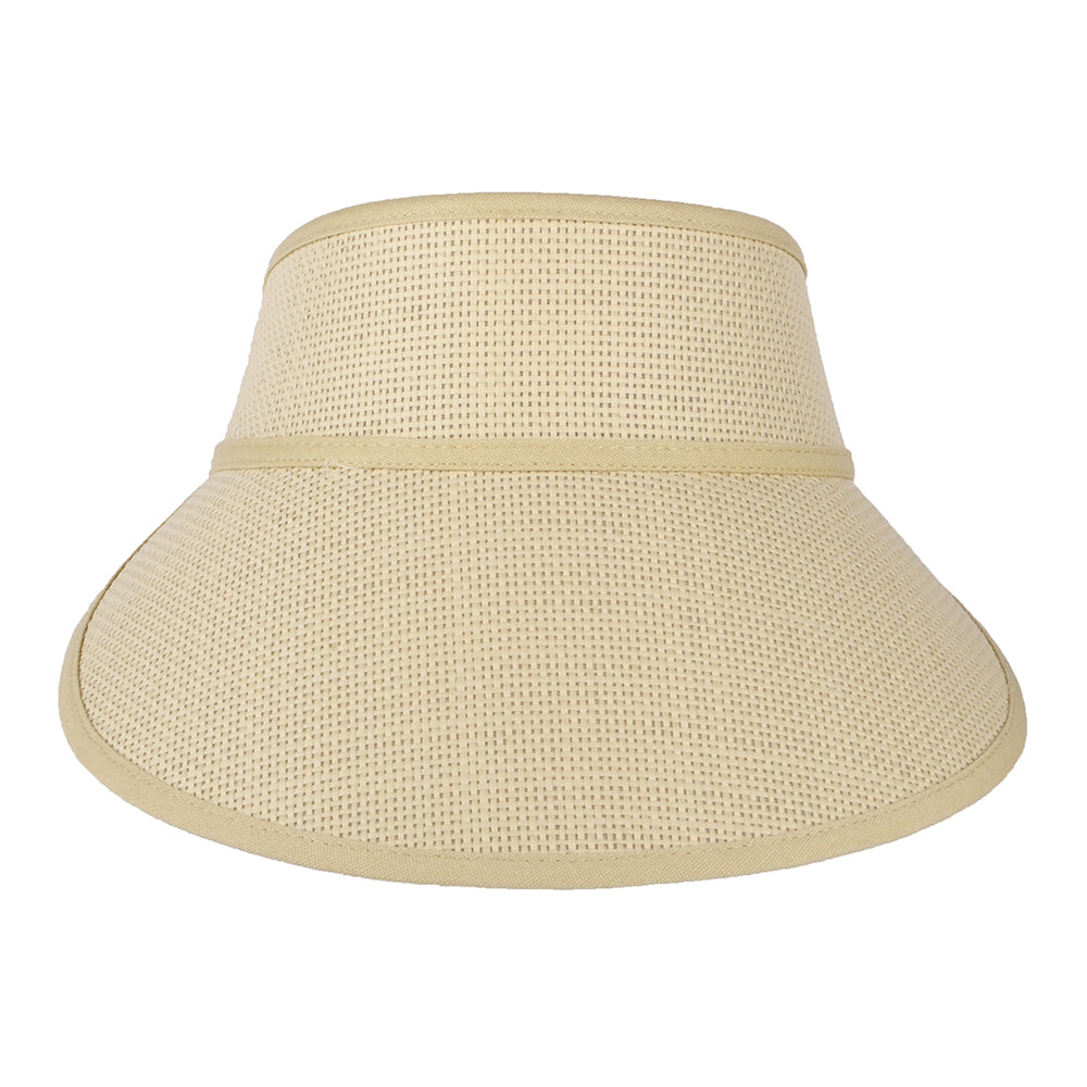 Visera Newport de paja toyo de Brixton - Natural