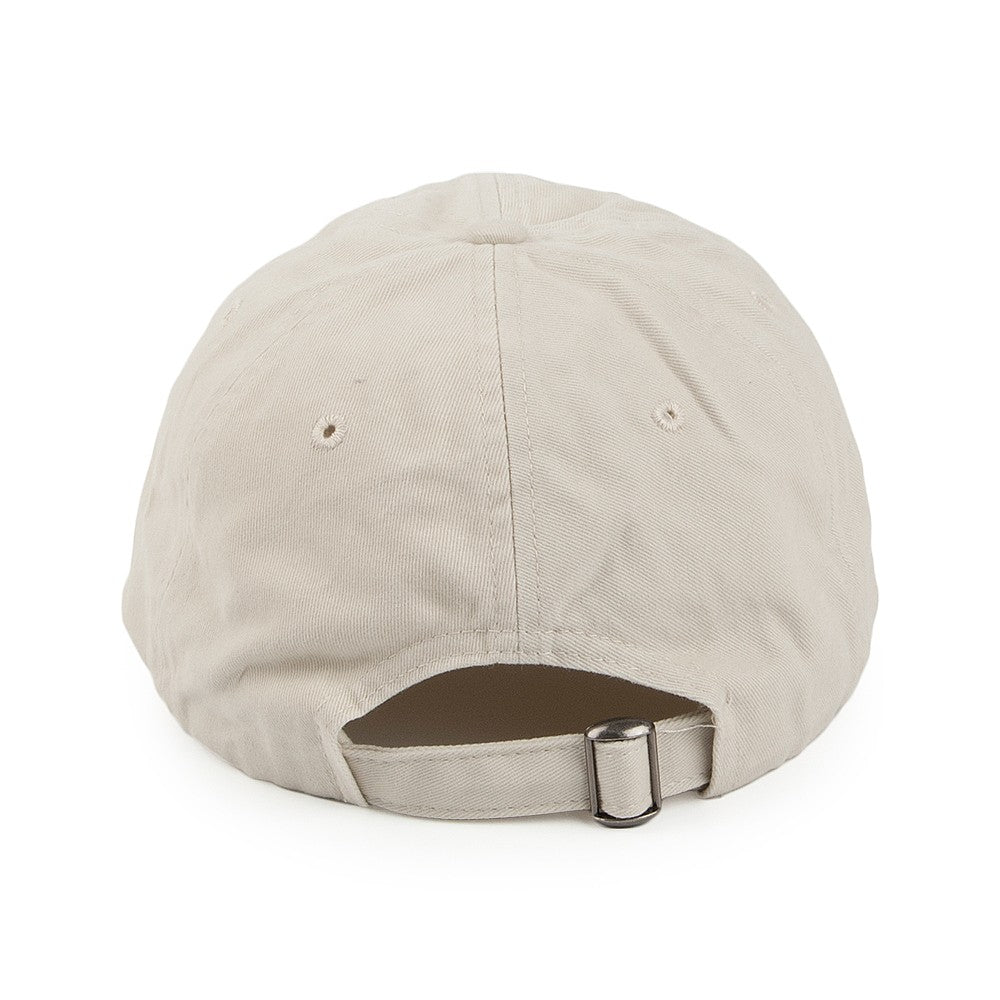 Gorra de béisbol de algodón lavado - Beige