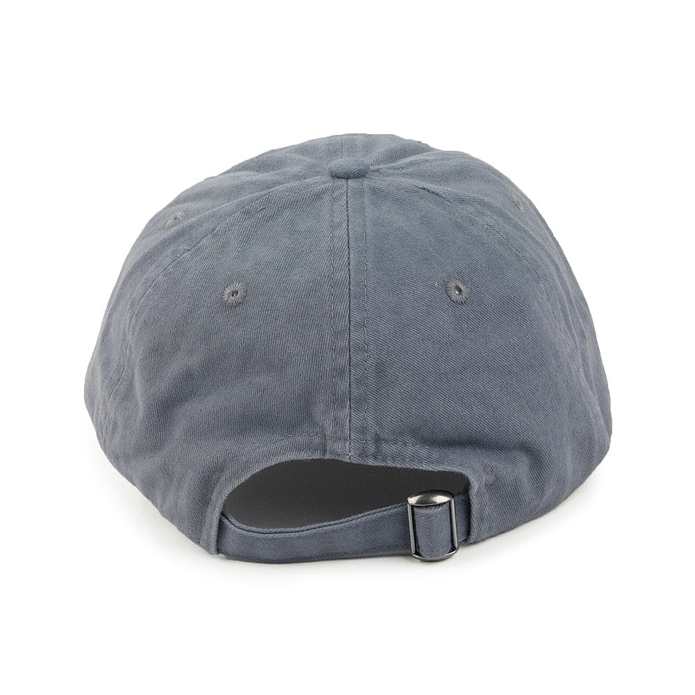 Gorra de béisbol de algodón lavado - Gris